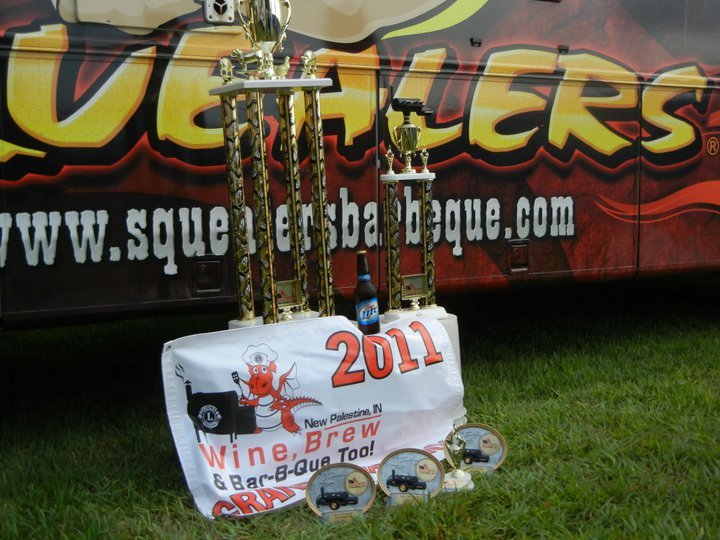 Squealers BBQ trophies